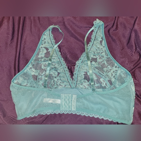 Real lingerie mint green lacy bralette XL - Picture 4 of 8